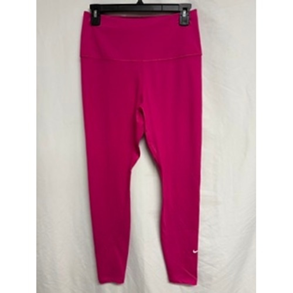 Nike Dri-FIT Magenta Pink High Waisted Leggings Women Size Medium Gym Yoga
